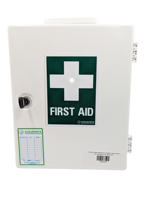 Wall Mounted First Aid Cabinet 5 person Small-Kits, Bags & Cabinets-Assurance Training and Sales-Assurance Training and Sales
