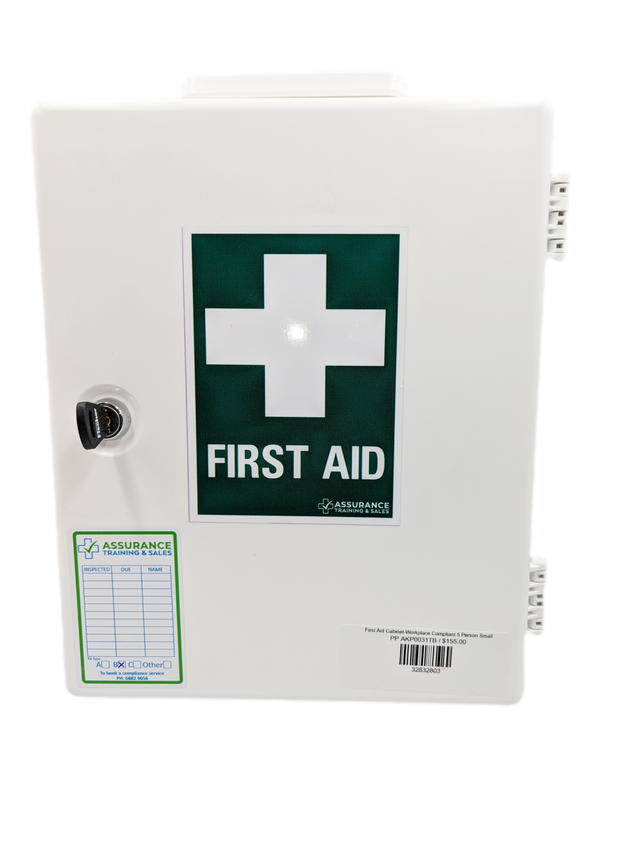 Wall Mounted First Aid Cabinet 5 person Small-Kits, Bags & Cabinets-Assurance Training and Sales-Assurance Training and Sales