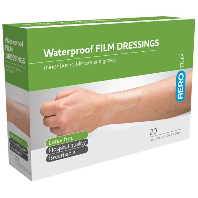 Waterproof Film Dressing Range-Water Proof Wound Dressing-AERO-6 x 7cm box 50-Assurance Training and Sales