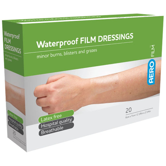 Waterproof Film Dressing Range-Water Proof Wound Dressing-AERO-6 x 7cm single-Assurance Training and Sales