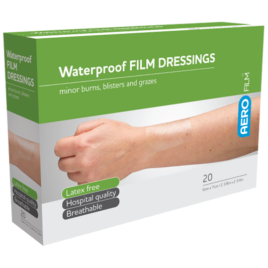 Waterproof Film Dressing Range-Water Proof Wound Dressing-AERO-6 x 7cm single-Assurance Training and Sales