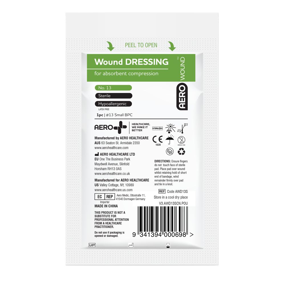 Wound Dressings-Wound Dressing-AERO-#13 (8 x 10cm) single-Assurance Training and Sales