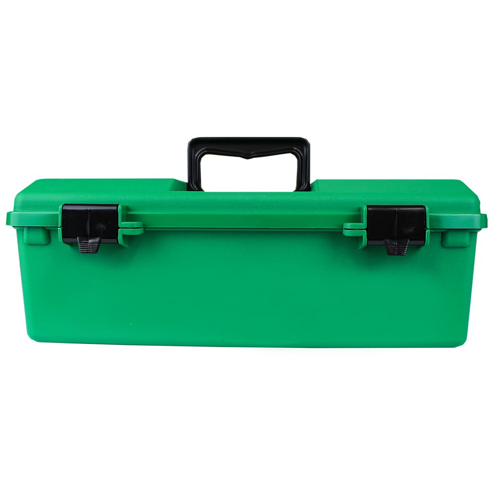 AEROCASE Large Green Plastic Tacklebox with 1 Liftout Tray