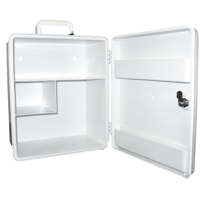 AEROCASE Large White Plastic Cabinet with Key Latch