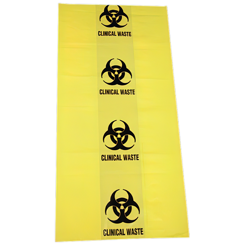 AEROHAZARD Biohazard Clinical Waste Bag 50L - 55um (630 x 800mm)