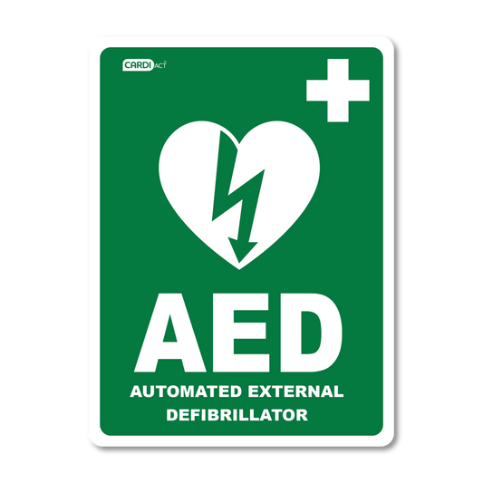 CARDIACT AED Sticker 22.5 x 30cm