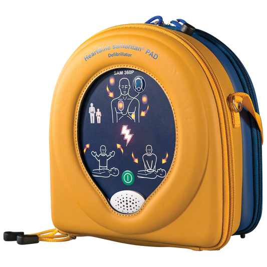 Heartsine 360P AED, defib, defibrillator, front view, cpr class, cpr course, dubbo,