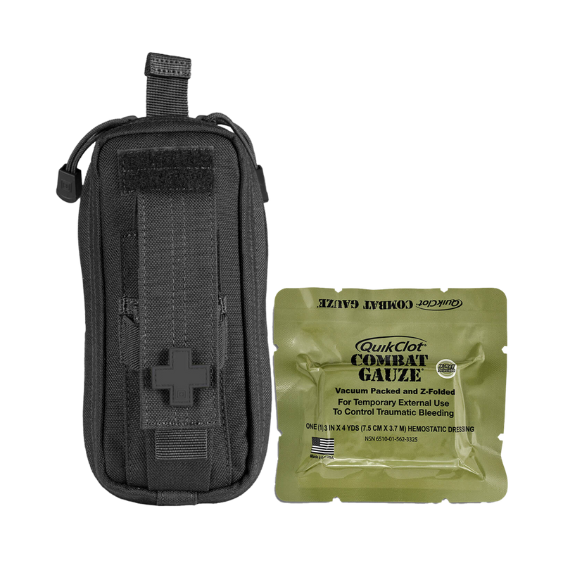 RAPIDSTOP Bleeding Control Kits - Small, Tactical Pouch, Combat Gauze